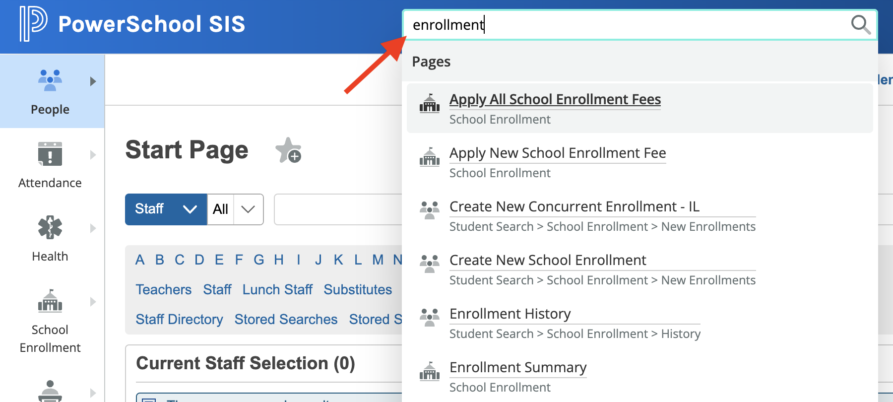 EUI search box